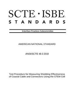 SCTE 48-3 2018