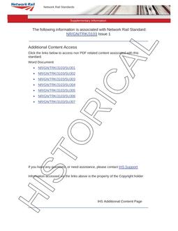NR NR/GN/TRK/3103 ISSUE 1