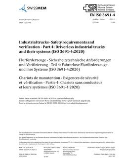 SNV SN EN ISO 3691-4