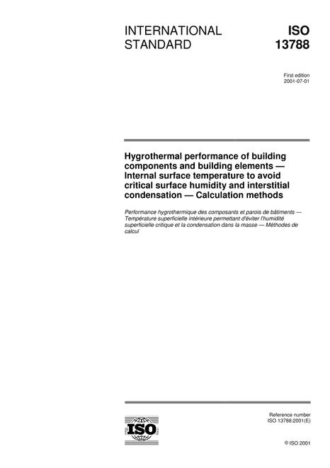 ISO 13788:2001