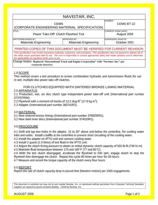 INTERN CEMS BT-22