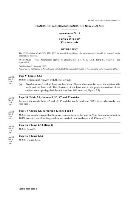 AS/NZS 1221:1997 AMDT 1