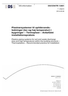 DANSK DS/CEN/TR 13801