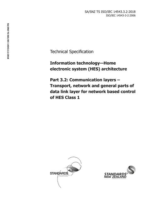 SA/SNZ TS ISO/IEC 14543.3.2:2018