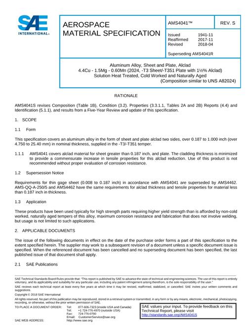 SAE AMS4041S