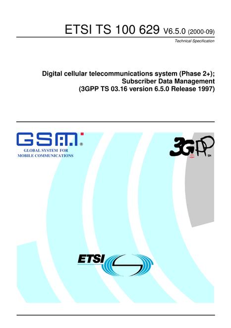 ETSI TS 100 629