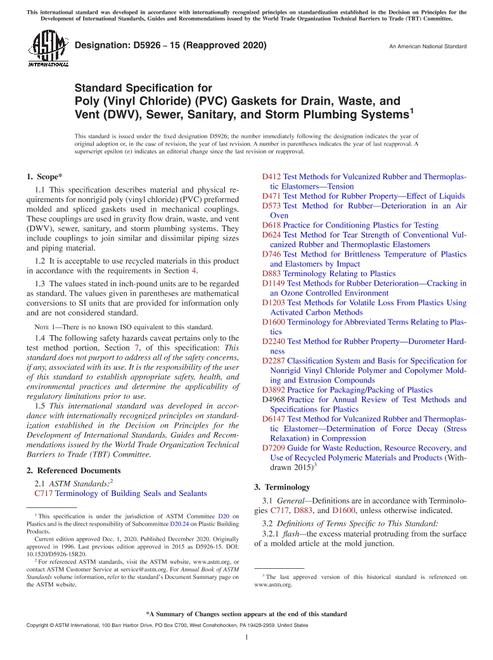 ASTM D5926-15(2020)