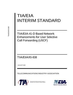 TIA TIA/EIA/IS-838