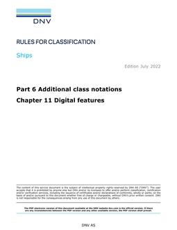 DNV DNV-RU-SHIPS PART 6 CHAPTER 11