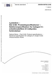 DANSK DS/EN 60793-2-60