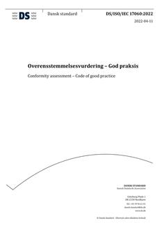DANSK DS/ISO/IEC 17060