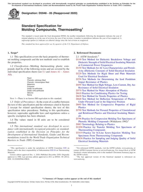 ASTM D5948-05(2020)