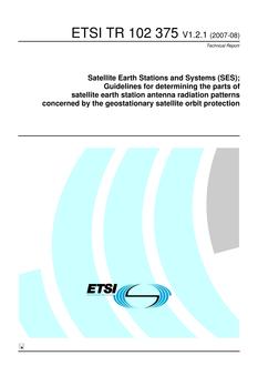 ETSI TR 102 375