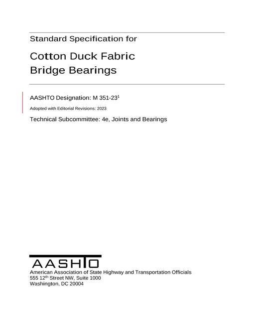 AASHTO M 351-23
