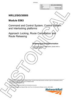 NR NR/L2/SIG/30009/E063 ISSUE 4