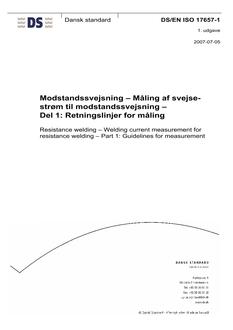 DANSK DS/EN ISO 17657-1