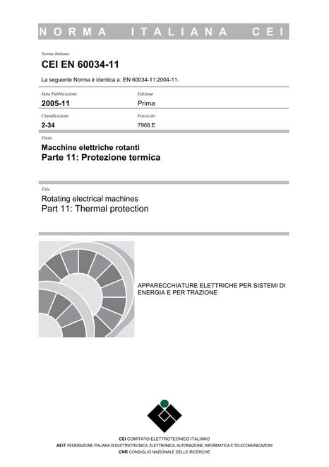 CEI EN 60034-11