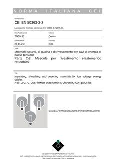 CEI EN 50363-2-2