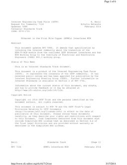 IETF RFC 7124