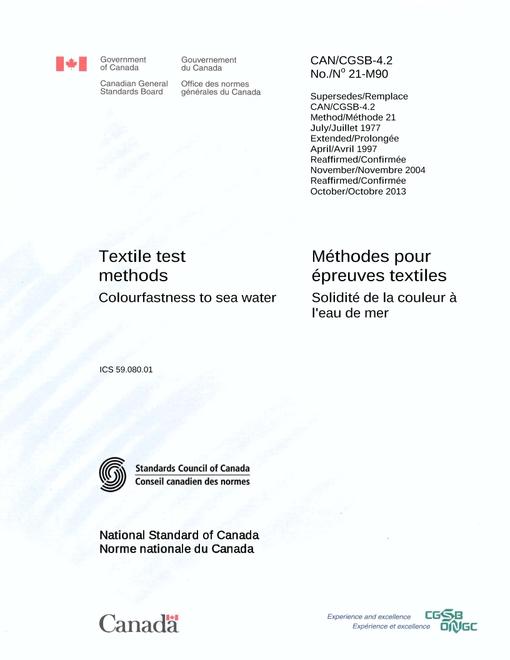 CAN/CGSB 4.2 NO. 21-M90 (R2013)