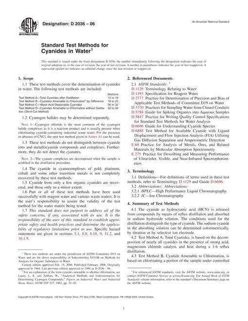 ASTM D2036-06