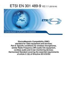 ETSI EN 301 489-9