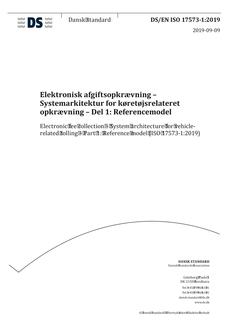 DANSK DS/EN ISO 17573-1