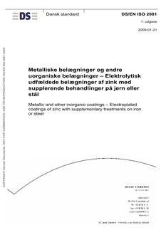 DANSK DS/EN ISO 2081