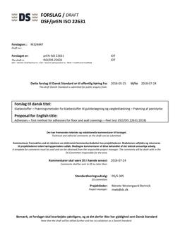 DANSK DSF/PREN ISO 22631