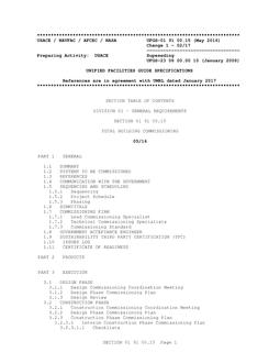 ARMY UFGS-01 91 00.15