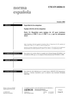 AENOR UNE-EN 60204-11