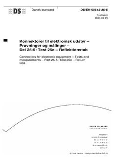 DANSK DS/EN 60512-25-5