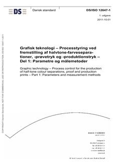 DANSK DS/ISO 12647-1