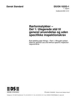 DANSK DS/EN 10253-1