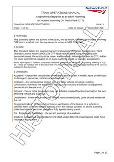 NR NR/L3/NDS/047/TMR019 ISSUE 4