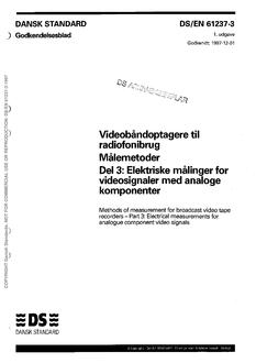 DANSK DS/EN 61237-3
