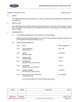 FORD WSS-M1C274-A