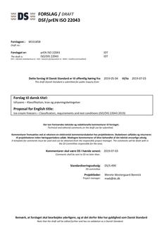 DANSK DSF/PREN ISO 22043