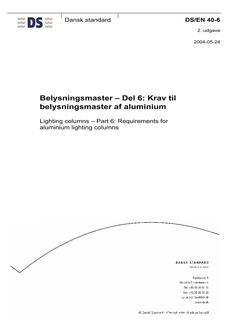 DANSK DS/EN 40-6