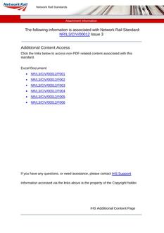 NR NR/L3/CIV/00012 ISSUE 3