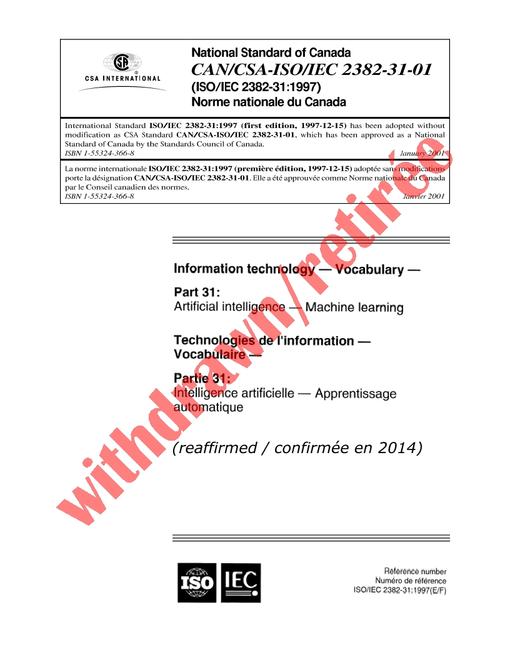CAN/CSA-ISO/IEC 2382-31-01 (R2014)