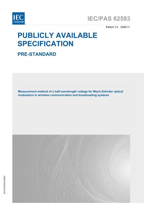 IEC/PAS 62593 Ed. 1.0 en:2008