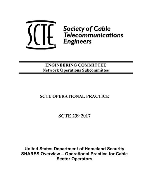 SCTE 239 2017
