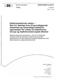 DANSK DS/EN 60601-2-2