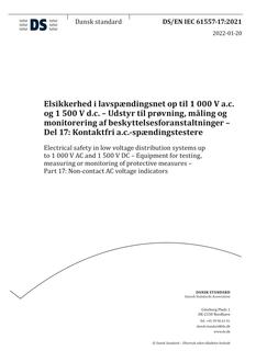 DANSK DS/EN IEC 61557-17