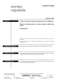 AENOR UNE-EN 13165