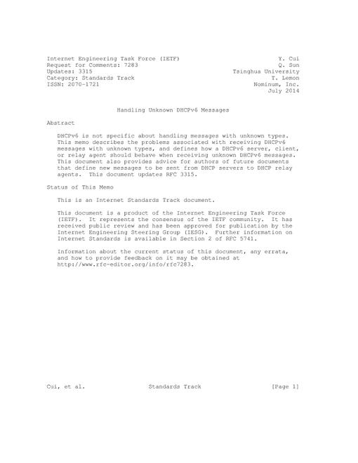 IETF RFC 7283