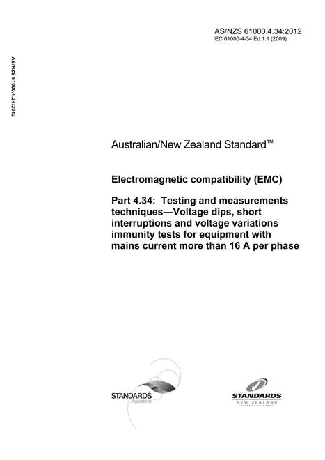 AS/NZS 61000.4.34:2012