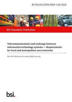 BS ISO/IEC /IEEE 8802-1AE:2020