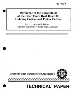 AGMA 92FTM7